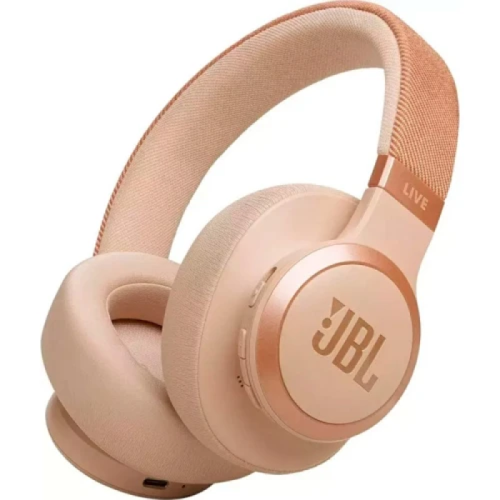 Бездротові навушники JBL Live 670NC Sandstone з активним шумозаглушенням