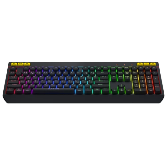 Ігрова клавіатура Hator Icefall RGB, чорна, 8 зон