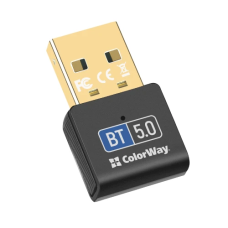 USB Bluetooth адаптер (Bluetooth-адаптер) ColorWay Bluetooth 5.0 Slim чорний