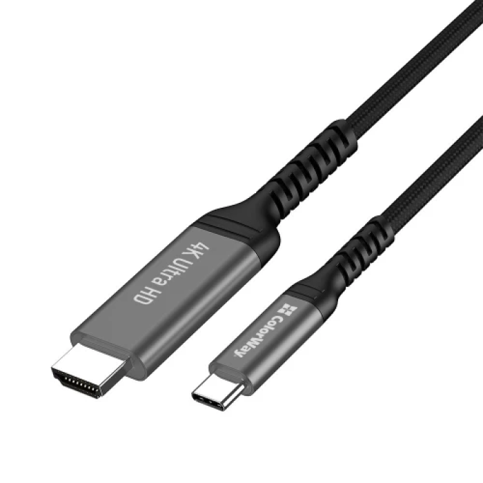 Кабель ColorWay HDMI–Type-C для відео 4K/60 Гц