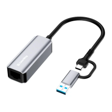 Мережевий адаптер (USB Ethernet адаптер) ColorWay CW-AD-CRG Gigabit Ethernet, сірий
