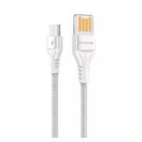 Кабель USB — microUSB (шнур для заряджання) Proove Double Way Weft 1 м, білий, 2.4A