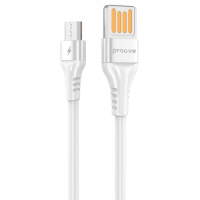 Кабель microUSB (USB-кабель) Proove Double Way USB 2.0, 1 м, білий