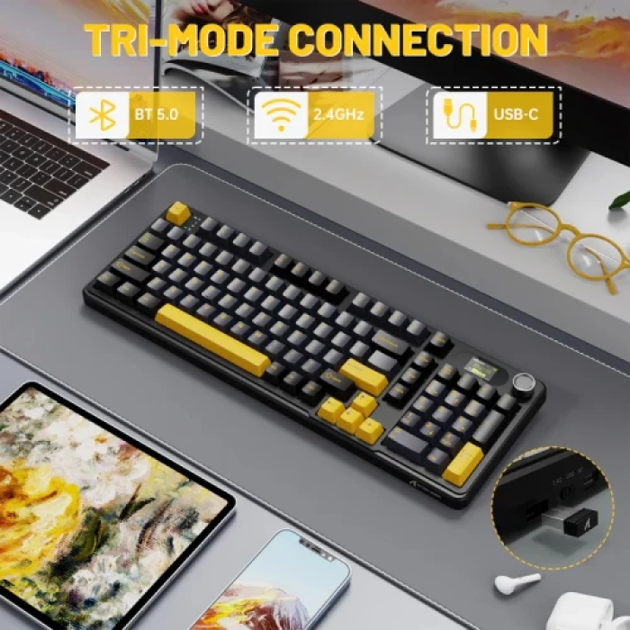 Attack Shark X98 Pro — бездротова механічна клавіатура на 99 клавіш
