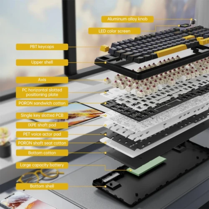 Attack Shark X98 Pro — бездротова механічна клавіатура на 99 клавіш