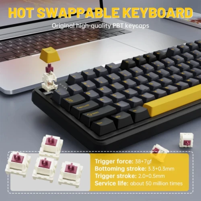 Attack Shark X98 Pro — бездротова механічна клавіатура на 99 клавіш