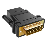 Перехідник HDMI на DVI-D (адаптер) Ugreen 20124 24-pin, чорний