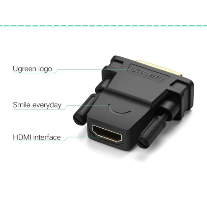 Перехідник HDMI на DVI-D Ugreen 20124 для Full HD