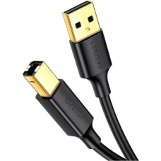 Кабель USB для принтера (USB-A — USB-B) Ugreen US135 1 м, чорний