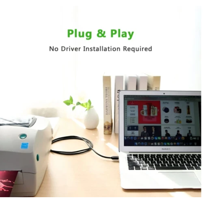 Кабель Ugreen US210 USB 3.0 AM–BM довжиною 2 метри