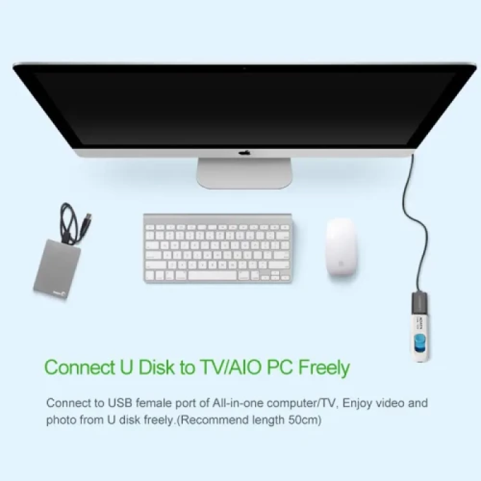 USB-подовжувач Ugreen US103 USB 2.0, 3 м, чорний