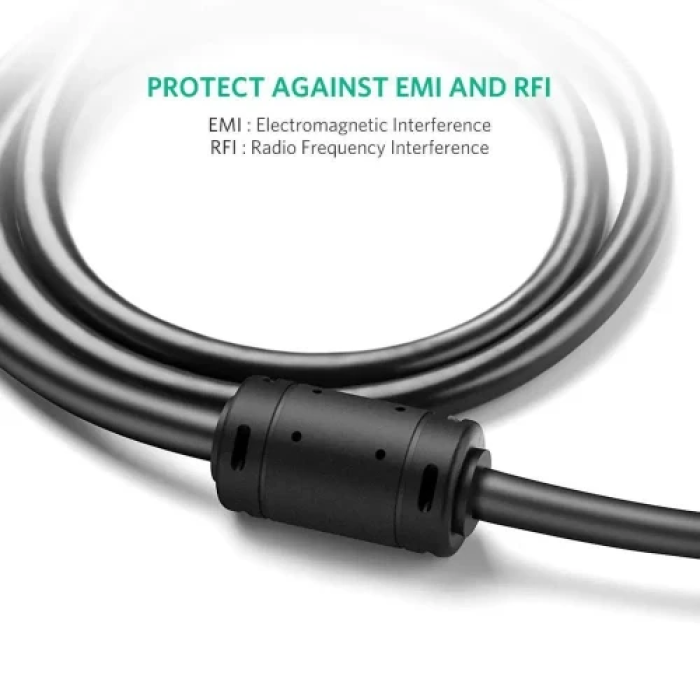 Відеокабель VGA Ugreen VG101, 1 м, чорний