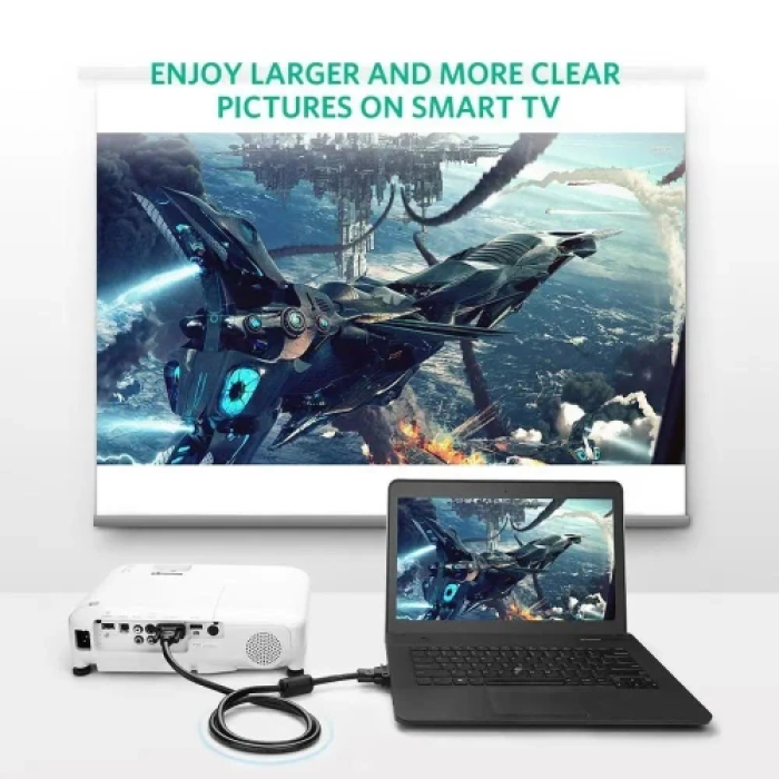 Відеокабель VGA Ugreen VG101, 1 м, чорний