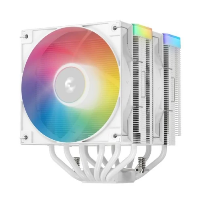 Білий процесорний кулер Deepcool AG620 ARGB V2 з 2×120 мм