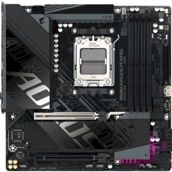 Материнська плата Gigabyte B850M AORUS ELITE WIFI6E для AM5