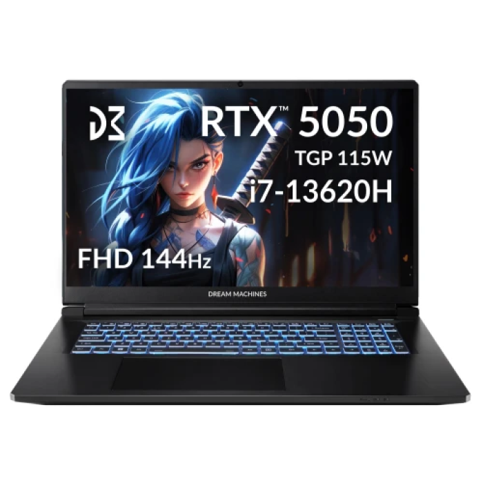 Ноутбук Dream Machines RG5050-17UA28 із RTX 5050 та екраном 17,3″