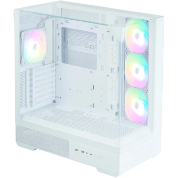 Білий корпус Zalman P40 Prism Plus Mid Tower зі скляною панеллю