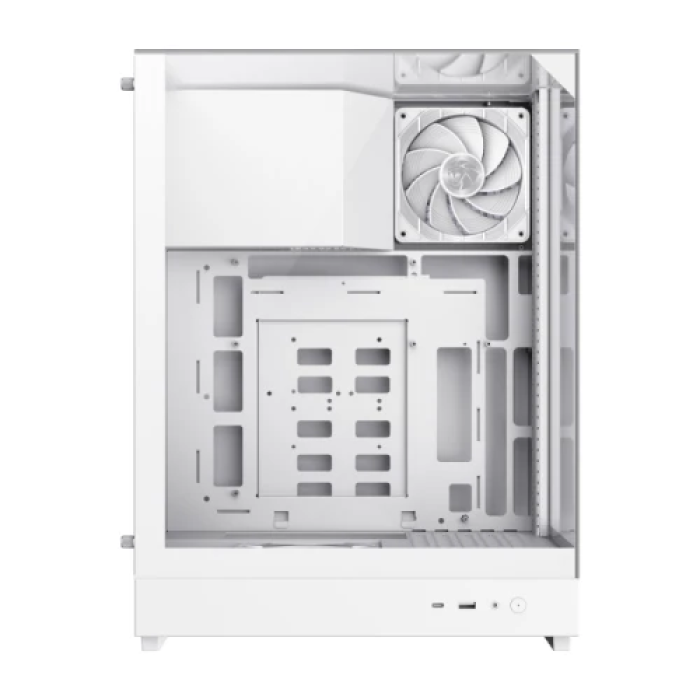 Корпус GameMax T20 White для Micro ATX/Mini ITX зі скляною панеллю та 2 ARGB-вентиляторами