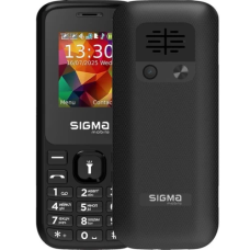 Кнопковий телефон (мобільник) Sigma mobile X-style 171 Mini чорний, 800 мА·год