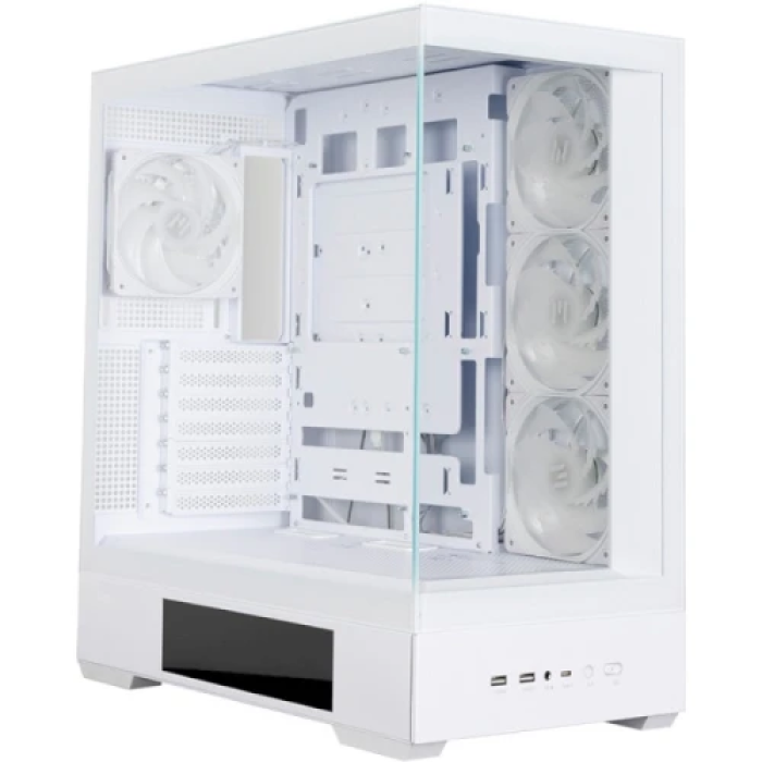 Білий корпус Zalman P40 DS для ПК із 4 вентиляторами ARGB