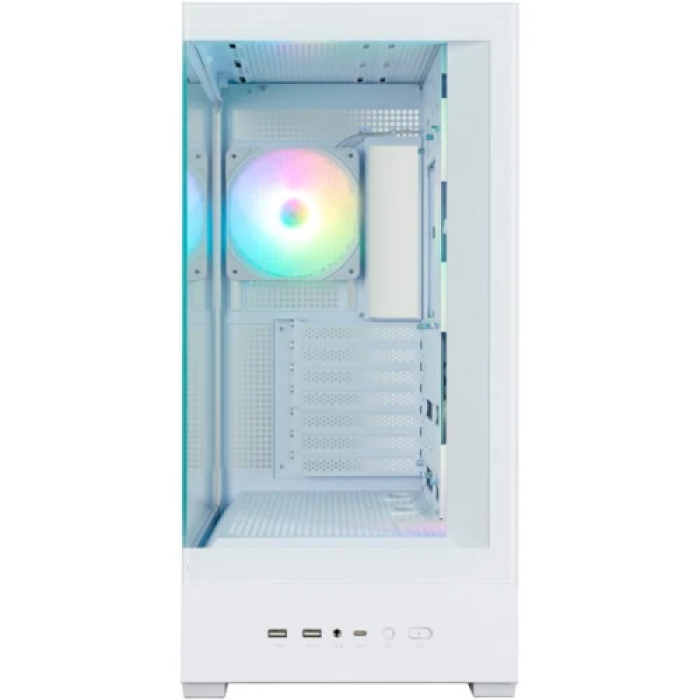 Білий корпус Zalman P40 DS для ПК із 4 вентиляторами ARGB