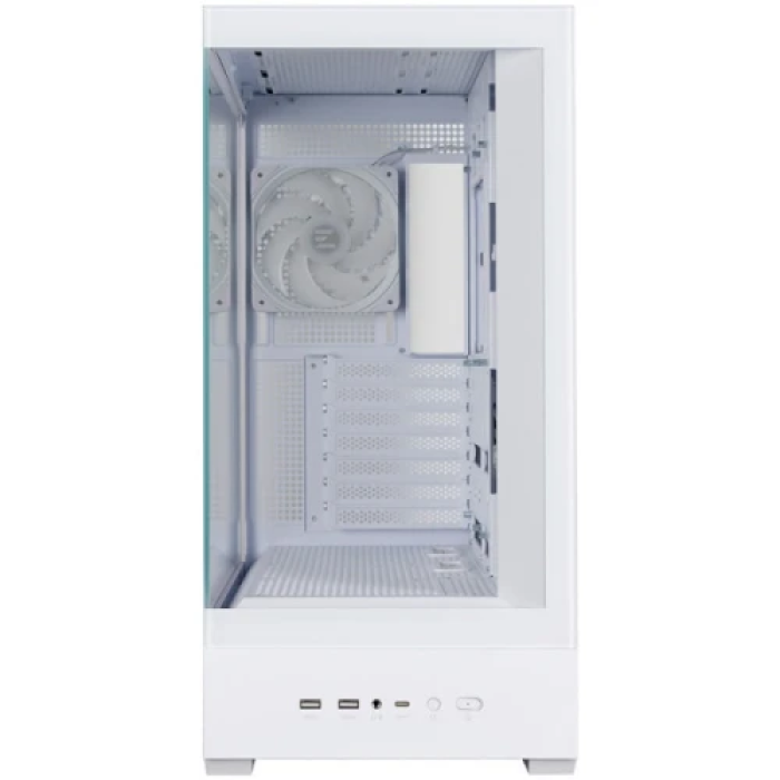 Білий корпус Zalman P40 DS для ПК із 4 вентиляторами ARGB