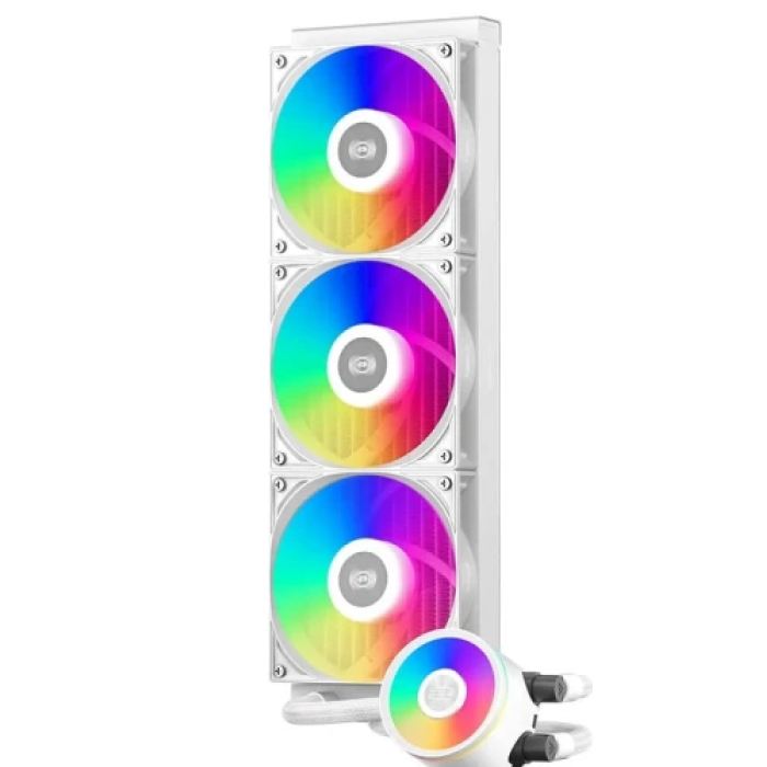Біле рідинне охолодження PcCooler DA360 Pro ARGB Digital, 360 мм
