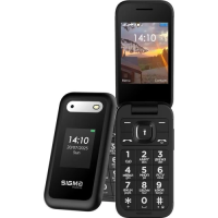 Кнопковий телефон (телефон-розкладачка) Sigma mobile X-style 281 Clik чорний, 2 Mini-SIM, 1400 мА·год
