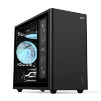Корпус (системний блок) 2E Credo Plus V350BG чорний Mini Tower, 3 вентилятори ARGB