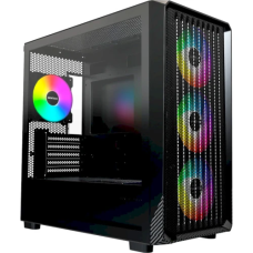 Корпус для ПК (компʼютерний корпус) Montech X5M Black Micro ATX/Mini ITX, 4 ARGB-вентилятори