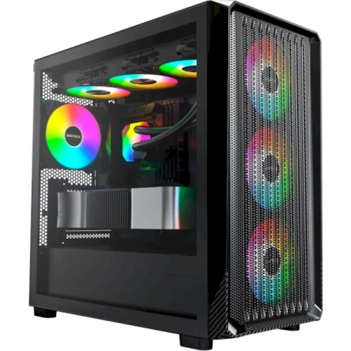Корпус Montech X5M Black для Micro ATX/Mini ITX з 4 ARGB-вентиляторами