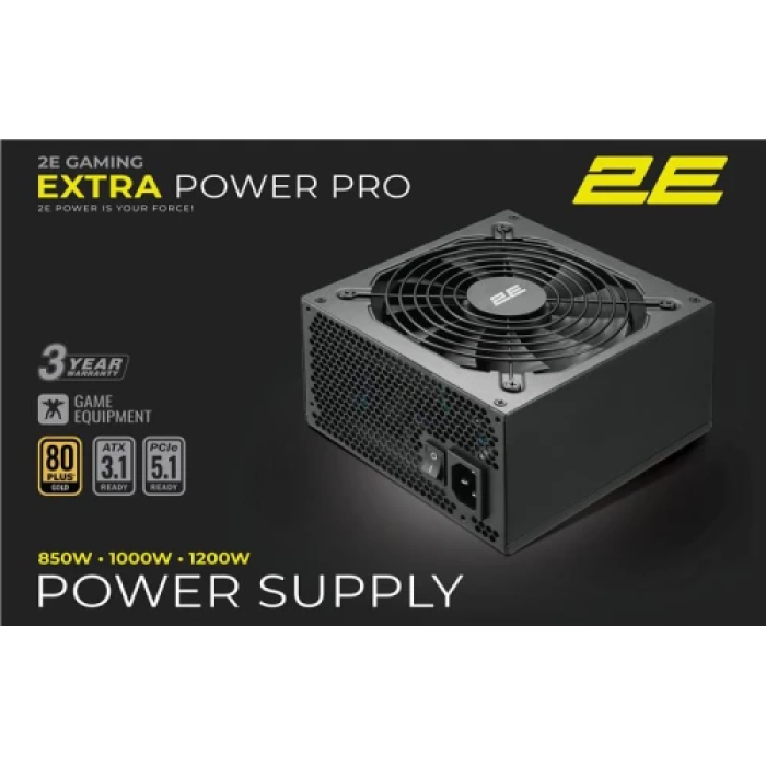 Блок живлення 2E Gaming Extra Power Pro для ПК — 1000 Вт, 80+ Gold