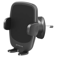 Автотримач для телефона (тримач у повітровід) Proove Soft Lock чорний, 4,7–6,9″