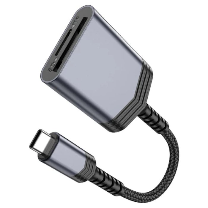 Кардридер HOCO UA25 USB Type-C 2.0 для microSD і SD