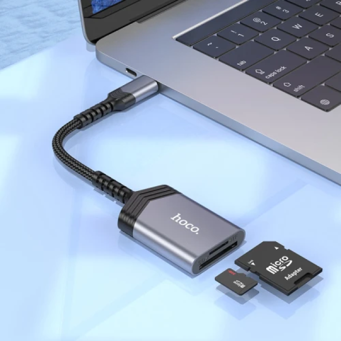 Кардридер HOCO UA25 USB Type-C 2.0 для microSD і SD
