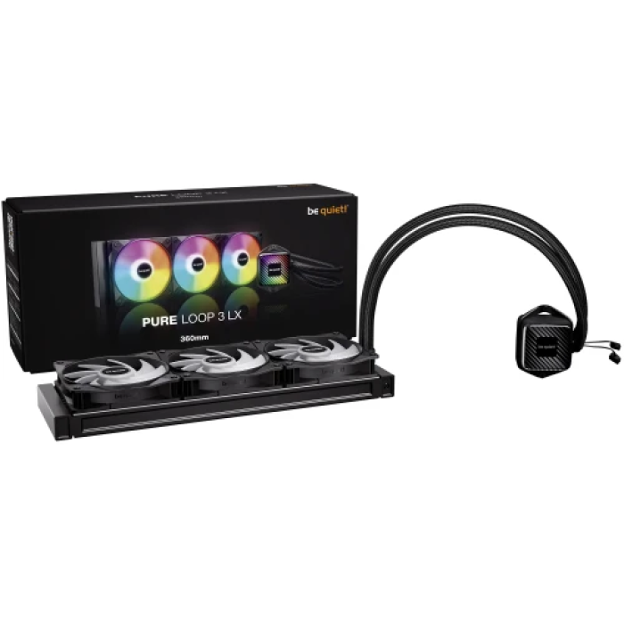 Рідинне охолодження be quiet! Pure Loop 3 LX 360 Black з трьома вентиляторами
