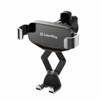 Автотримач для телефону (тримач смартфона) ColorWay Gravity Mechanical 360° Black