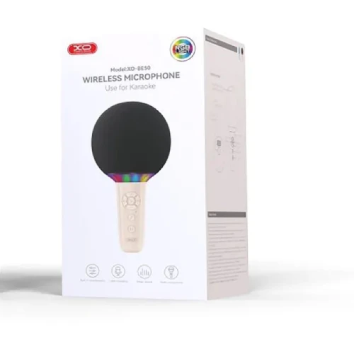 Бездротовий караоке-мікрофон XO BE50 Beige з Bluetooth 5.3