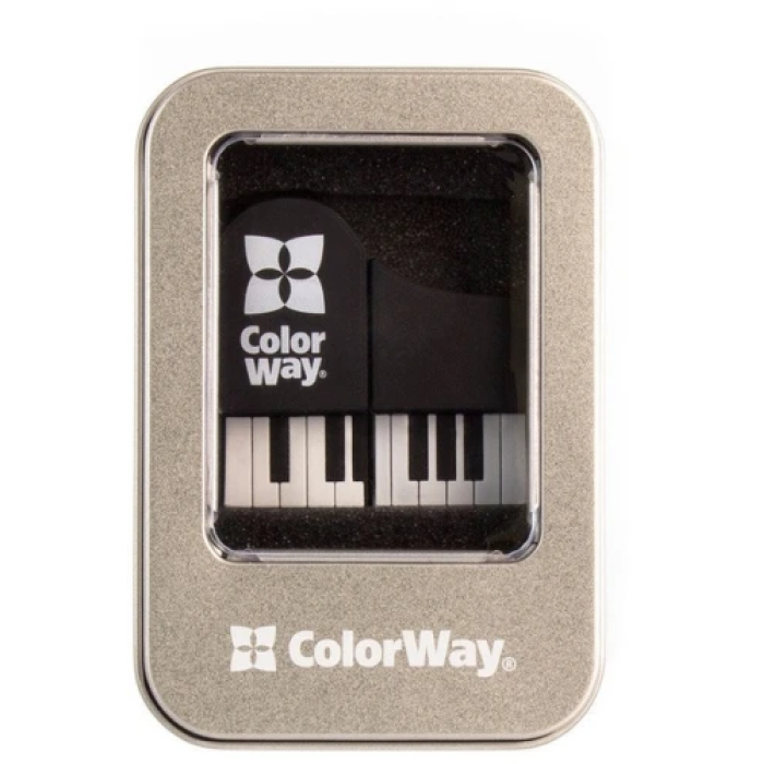 Чорна флешка ColorWay Piano на 32 ГБ з USB 3.0