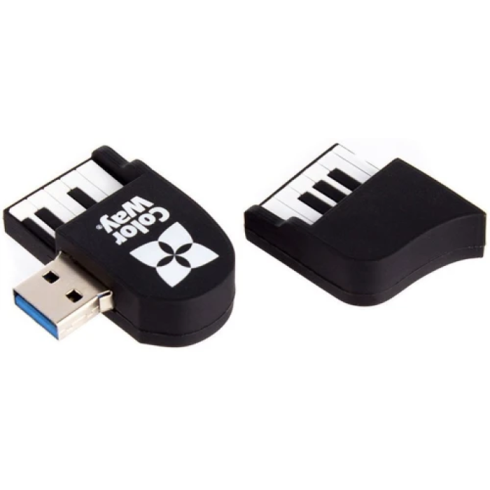 USB-флешка ColorWay Piano на 64 ГБ, чорна