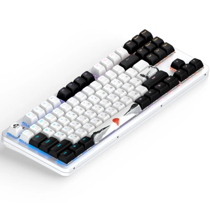 Механічна ігрова клавіатура Dark Project 87 Fuji V2 White/Black