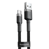 Кабель USB Type-C (USB-C кабель) Baseus Cafule 3 м, 3A, чорний