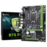 Материнська плата (системна плата) Huananzhi B75 PLUS M.2 LGA1155, 2xDDR3