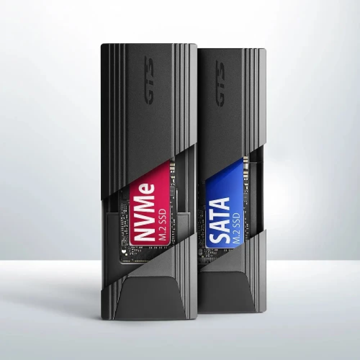 Зовнішня кишеня Axagon GTS для M.2 NVMe та SATA