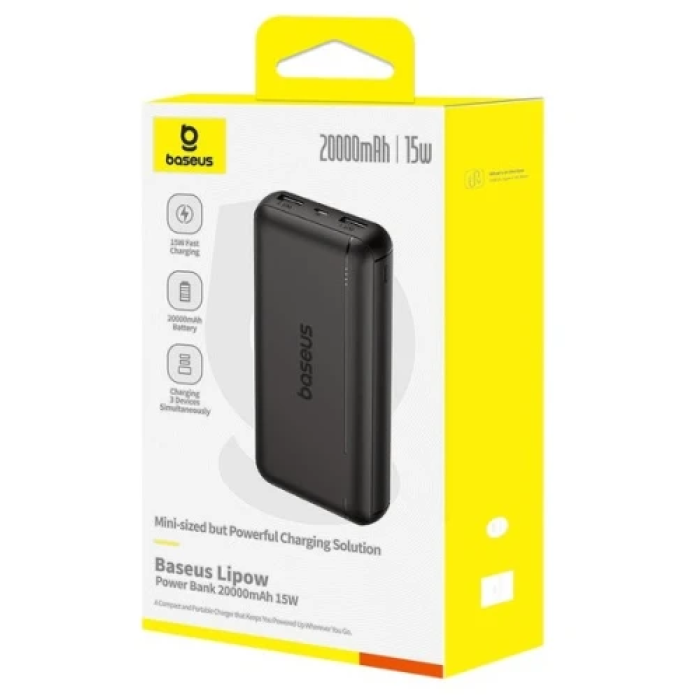 Повербанк Baseus Lipow на 20000 мА·год із PD 3.0 та QC3.0