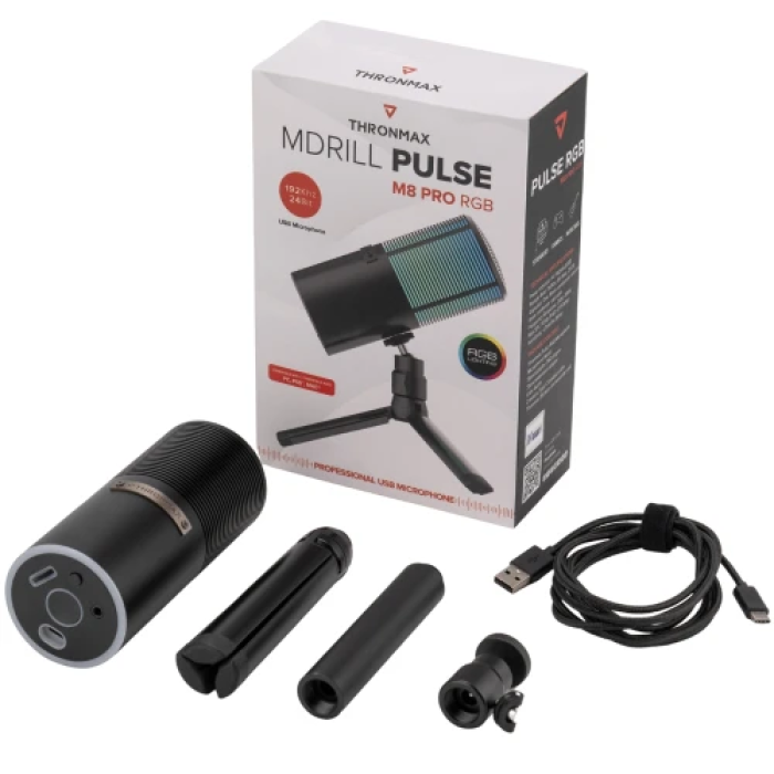 Конденсаторний USB/RGB-мікрофон Thronmax Pulse Pro M8P