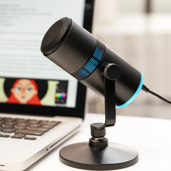 Конденсаторний мікрофон Thronmax V8 з USB, 3,5 мм і RGB