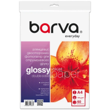 Фотопапір (фотографічний папір) Barva Everyday A4, глянсовий, двосторонній, 155 г/м², 60 аркушів