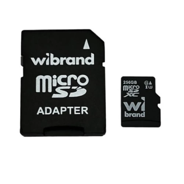 Карта пам’яті Wibrand microSDXC 256 ГБ з адаптером
