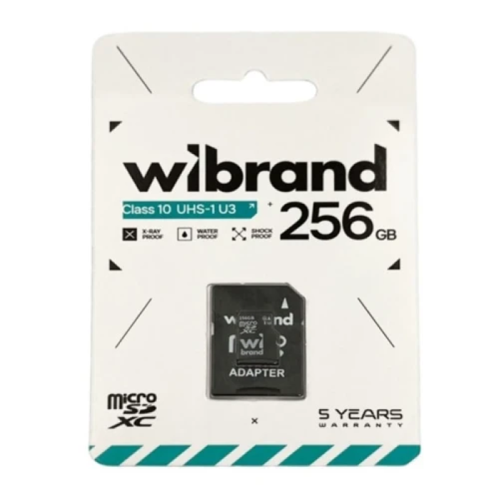 Карта пам’яті Wibrand microSDXC 256 ГБ з адаптером